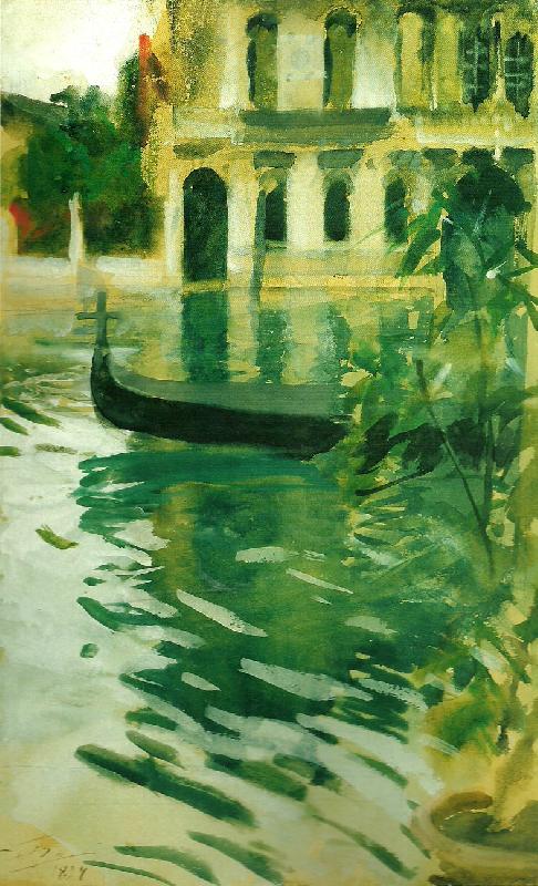 Anders Zorn gondol, venedig oil painting picture